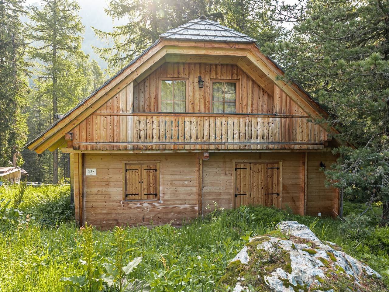 Timber chalet with balcony – Murmeltier holiday house, Turracher Höhe